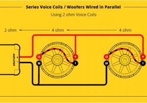4 Ohm Kicker Subwoofer Wiring Diagram Wiring Diagram for A Dual 4 Ohm Voice Coil Subwoofer to A