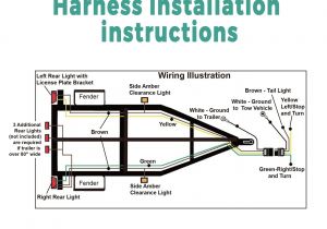 4 Prong Trailer Wiring Harness Diagram 4 Pin Trailer Wiring Color Schematic and Wiring Diagram