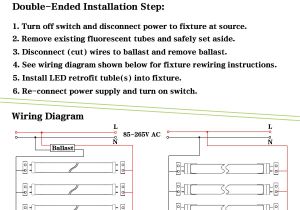 4 Wire Light Fixture Wiring Diagram 4 Wire Diagram for Led Tube Fixture Wiring Library