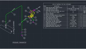 4 Wire Pressure Transducer Wiring Diagram Pressure Transmitter Cad Block and Typical Drawing for Designers
