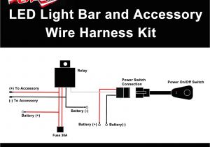 40 Amp Relay Wiring Diagram Universal Light Bar 12v Wire Harness Kit with 40 Amp Relay 30 Amp