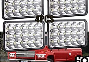 4×6 Led Headlight Wiring Diagram 4×6 Rectangular Sealed Beam Led Headlights for Chevrolet Chevy Kodiak C4500 and C5500 H4651 H4642 H4652 H4656 H4666 H4668 H6545 Conversion Kit Bulb