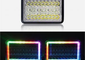 4×6 Led Headlight Wiring Diagram Hot Item Square Vehicle Lights Multi Color Changing High Low Beam 1002r Auto 4×6 Led Rgb Headlight