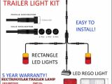 5 Way Trailer Connector Wiring Diagram 6×4 Trailer Led Wire Kit Easy to Install Plug and Play Wiring Rectangle Easy