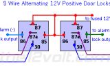 5 Wire Door Lock Diagram Door Locks 5 Wire Alternating 12 Volts Positive Type C