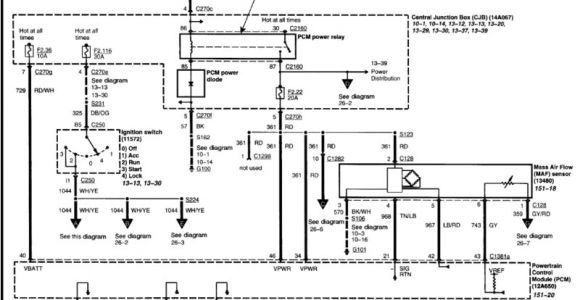 6.0 Powerstroke Fuel Pump Wiring Diagram Wiring Diagram for Fuel Pump Circuit ford Truck