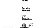 6.5 Onan Generator Wiring Diagram Onan Service Manual Yd Generators and Controls 900 0184 Electric