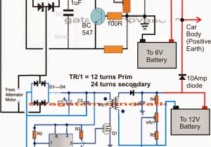 6 Volt Positive Ground Voltage Regulator Wiring Diagram Battery Charger for Positive Earth Cars Homemade Circuit