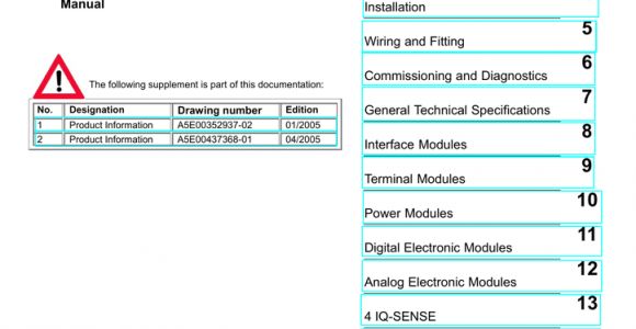 6es7 138 4ca01 0aa0 Wiring Diagram Simatic Et 200s Distributed I O System Manualzz Com