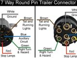7 Pin Trailer Wiring Diagram Trailer Side Wiring Diagram for A 7 Way Round Pin Trailer Connector On