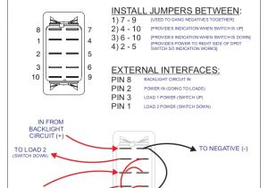 8 Pin toggle Switch Wiring Diagram How to Wire An On Off On Switch for Both Backlighting and