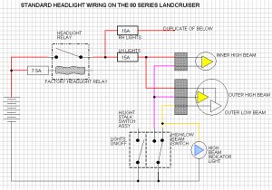80 Series Headlight Wiring Diagram 80 Series Land Cruiser Headlight Wiring