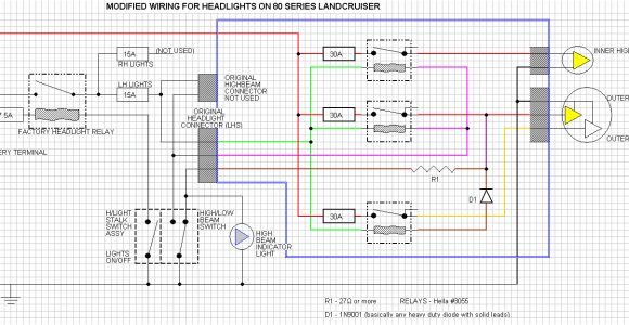 80 Series Headlight Wiring Diagram Wiring Diagram to Install Headlight Upgrade 60 80