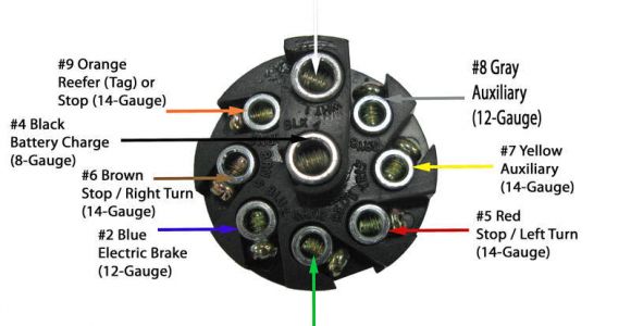 9 Pin Trailer Plug Wiring Diagram Pollak 9 Pole Round Pin Trailer socket Vehicle End Pollak