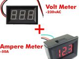 Ac Amp Meter Wiring Diagram Digital Ac Volt Meter Amp Meter Upto 50a 230ac A1 V1