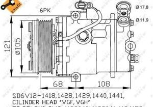 Ac Compressor Wiring Diagram Vauxhall astra G 2 0d Air Con Compressor 00 to 04 Ac Conditioning