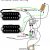 Acoustic Guitar Pickup Wiring Diagram B Guitar Two Pickup Wiring Diagram Wiring Diagram with