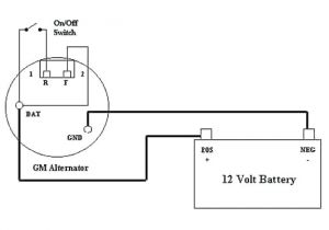 Alternator to Battery Wiring Diagram Agm Alternator Wiring Diagram Wiring Diagram Article Review