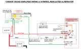 Alternator Wiring Diagram Internal Regulator Internal Regulated Alternator Conversion