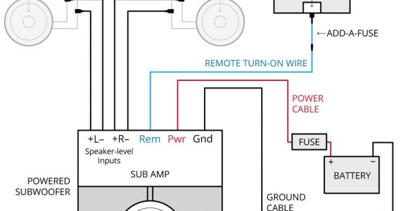 Amp and Sub Wiring Diagram Amplifier Wiring Diagrams How to Add An Amplifier to Your Car Audio