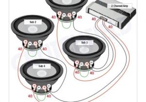 Amp and Sub Wiring Diagram Subwoofer Wiring Diagrams Subs Car Audio Installation Subwoofer