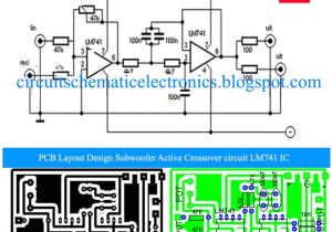 Amp Crossover Wiring Diagram Subwoofer Active Crossover with Lm741 Ic Anfa