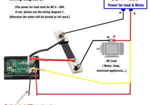 Amp Meter Shunt Wiring Diagram Blue Red Led Mini Digital Voltmeter Ammeter Mayitr Amp Volt Meter
