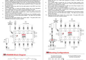 Amp Wiring Diagram Instructions Vra900b Amplifier Installation Instructions Material Requirements