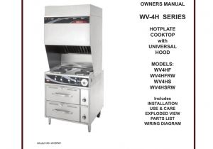 Ansul R 102 Wet Chemical Fire Suppression System Wiring Diagram 504 Wv 4h Series Owners Manual Hotplate Manualzz Com