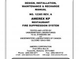 Ansul R 102 Wet Chemical Fire Suppression System Wiring Diagram Amerex Kp Fire Security
