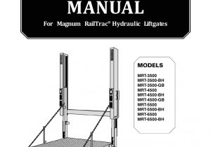 Anthony Liftgate Switch Wiring Diagram Anthony Magnum Railtrac Mrt Series Liftgate Parts Manual by