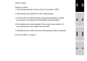 Ar 401 Relay Wiring Diagram T60tx 06shl Remote Control Security Transmitter User Manual