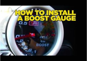 Auto Gauge Boost Gauge Wiring Diagram How to Install Boost Gauge Diy Youtube