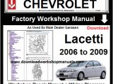 Auto Wiring Diagrams Download Chevrolet Lacetti Workshop Manual Wiring Diagrams 2006 to