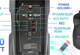 Axess Bluetooth Speaker Wiring Diagram Disco Lights Fm Aux Party Speaker Wireless Portable