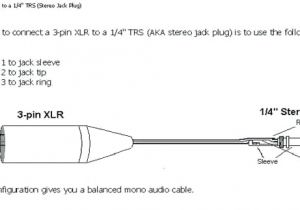 Balanced Xlr Wiring Diagram Xlr to Trs Wiring Jack Wiring Diagram the Wiring Diagram to Wiring
