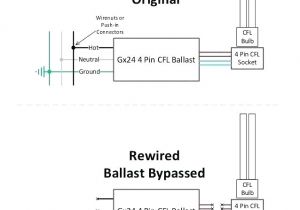 Ballast bypass Led Wiring Diagram Convert Fluorescent Light Fixture to Led Cienciamatria Info