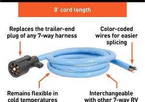 Bargman 7 Way Trailer Wiring Diagram Curt 56612 Cold Weather Replacement 7 Way Rv Blade Trailer Wiring with 40f to 221f Degree Rating Trailer Side 8 Foot Wires 7 Pin Trailer Wiring Bargman 7 Way Trailer Wiring Diagram Curt 56612 Cold Weather Replacement 7 Way Rv Blade Trailer Wiring with 40f to 221f Degree Rating Trailer Side 8 Foot Wires 7 Pin Trailer Wiring