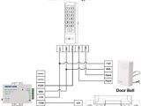 Basic Access Control Wiring Diagram Uhppote 12vdc Wired Doorbell Chime for Access Control System