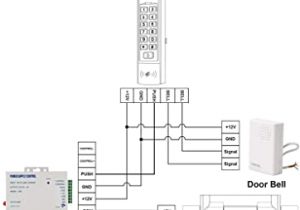 Basic Access Control Wiring Diagram Uhppote 12vdc Wired Doorbell Chime for Access Control System
