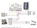 Basic Access Control Wiring Diagram Yobangsecurity Metal Rfid Card Access Control Keypad with