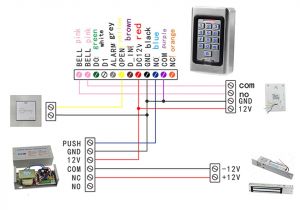 Basic Access Control Wiring Diagram Yobangsecurity Metal Rfid Card Access Control Keypad with