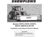 Blizzard Power Plow Wiring Diagram Blizzard Snowplow 760lt Owner S Manual Manualzz