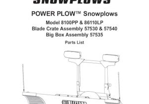 Blizzard Power Plow Wiring Diagram Power Plow Snowplows Blizzard Power Plow Snowplows Model