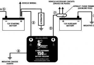 Boat Battery isolator Wiring Diagram Wirthco 20092 150 Amp Battery isolator Battery Chargers Amazon Canada