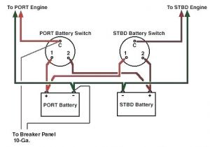Boat Dual Battery Wiring Diagram Blue Sea Switch Wiring Diagram Start Lockout for Two Engines Systems