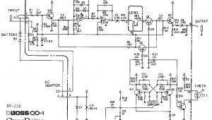 Boss Wiring Diagram Boss Od 1 Overdrive Guitar Pedal Schematic Diagram