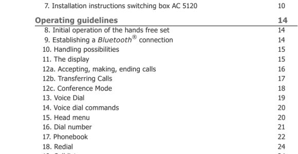 Bury Car Kit Wiring Diagram Cc9060 Bluetooth Handsfree Carkit User Manual
