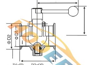 Butterfly Valve Wiring Diagram Tri Clamp Sanitary butterfly Valve 1 1 2 1 5 1 5 Inch Od 51mm