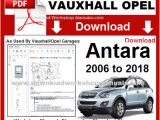 Car Service Repair Manuals and Wiring Diagrams Vauxhall Opel Antara Pdf Service Repair Manual Wiring
